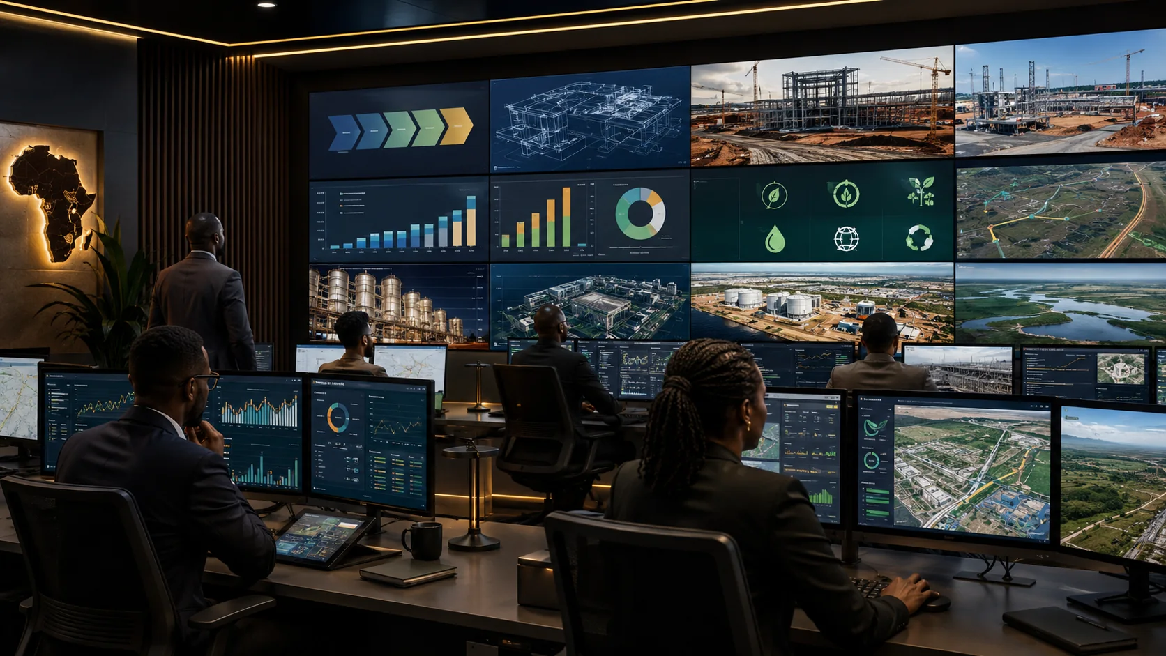 Illustrative integrated bankability and diligence control room