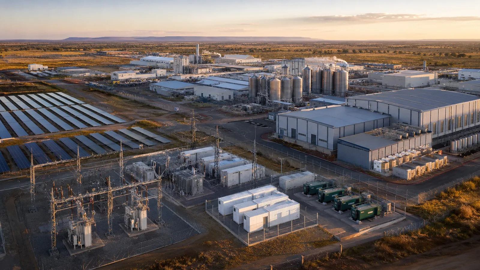 Illustrative industrial energy infrastructure