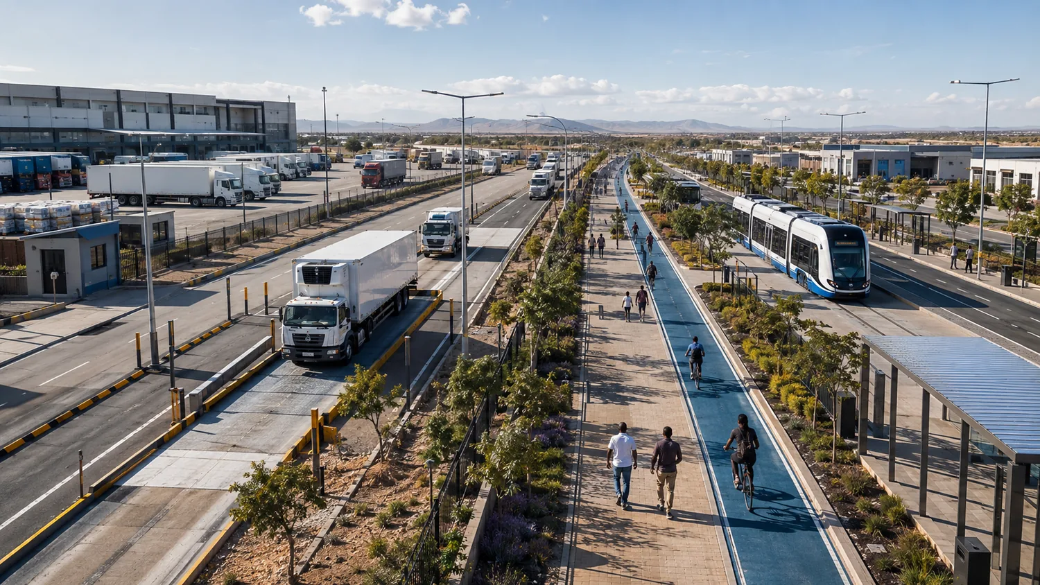 Conceptual Kgatleng Agropark logistics and mobility corridor