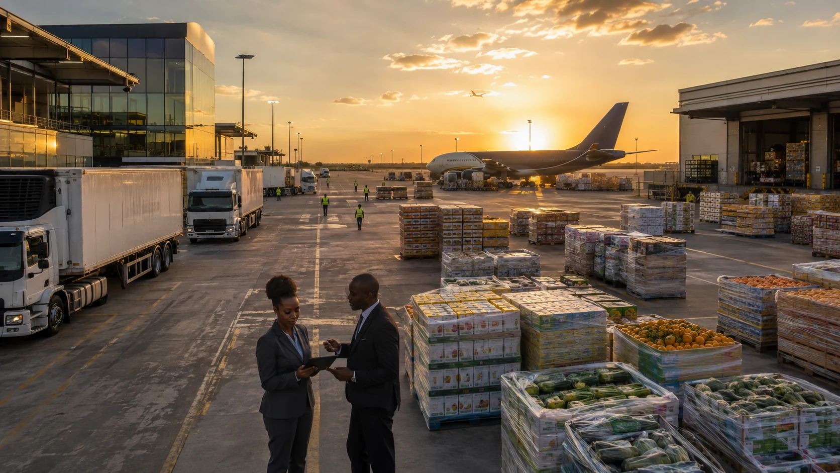 Illustrative export logistics gateway