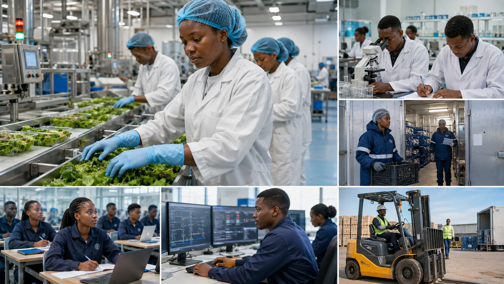 Conceptual food-industry workforce, laboratory and technical skills environments