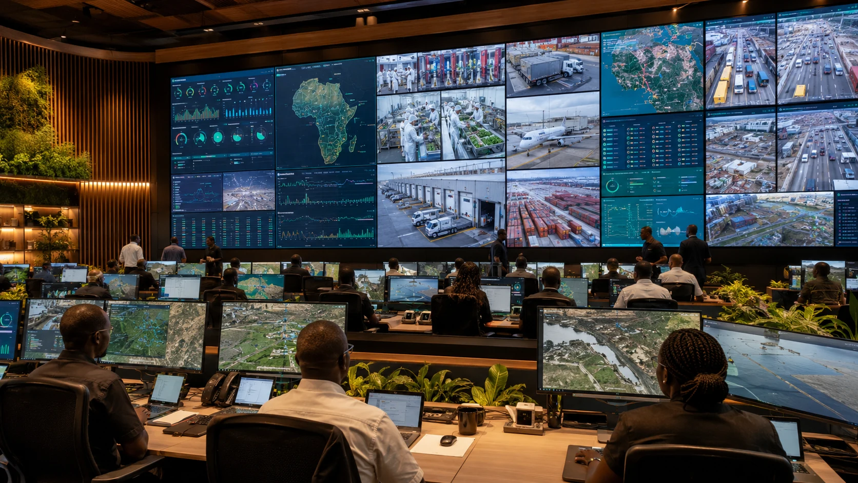 Illustrative logistics and mobility control room