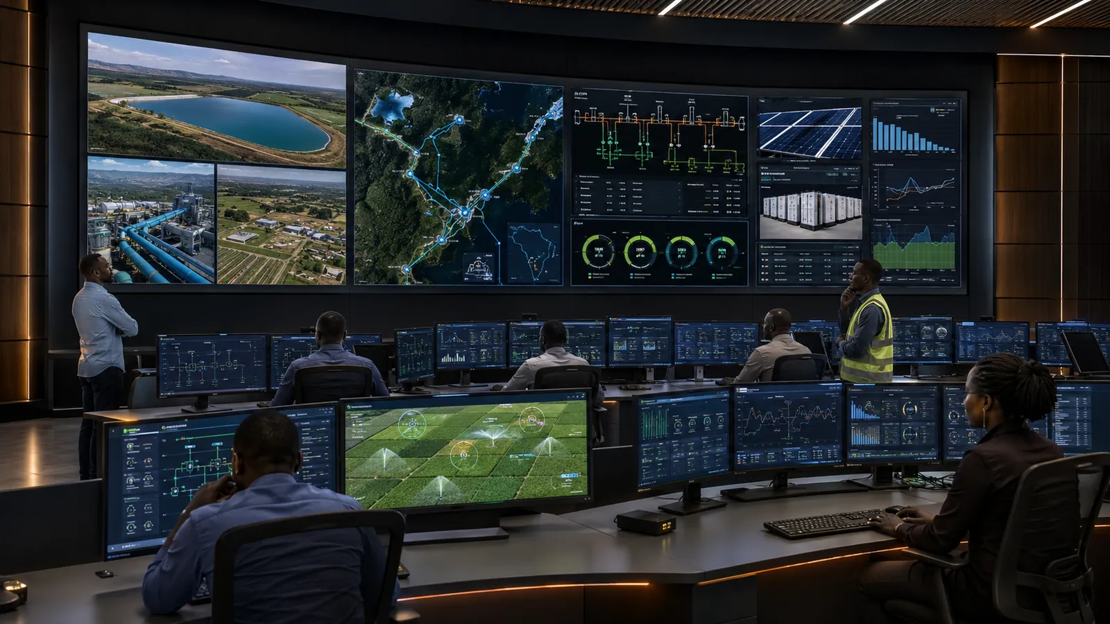 Illustrative integrated platform operating control room