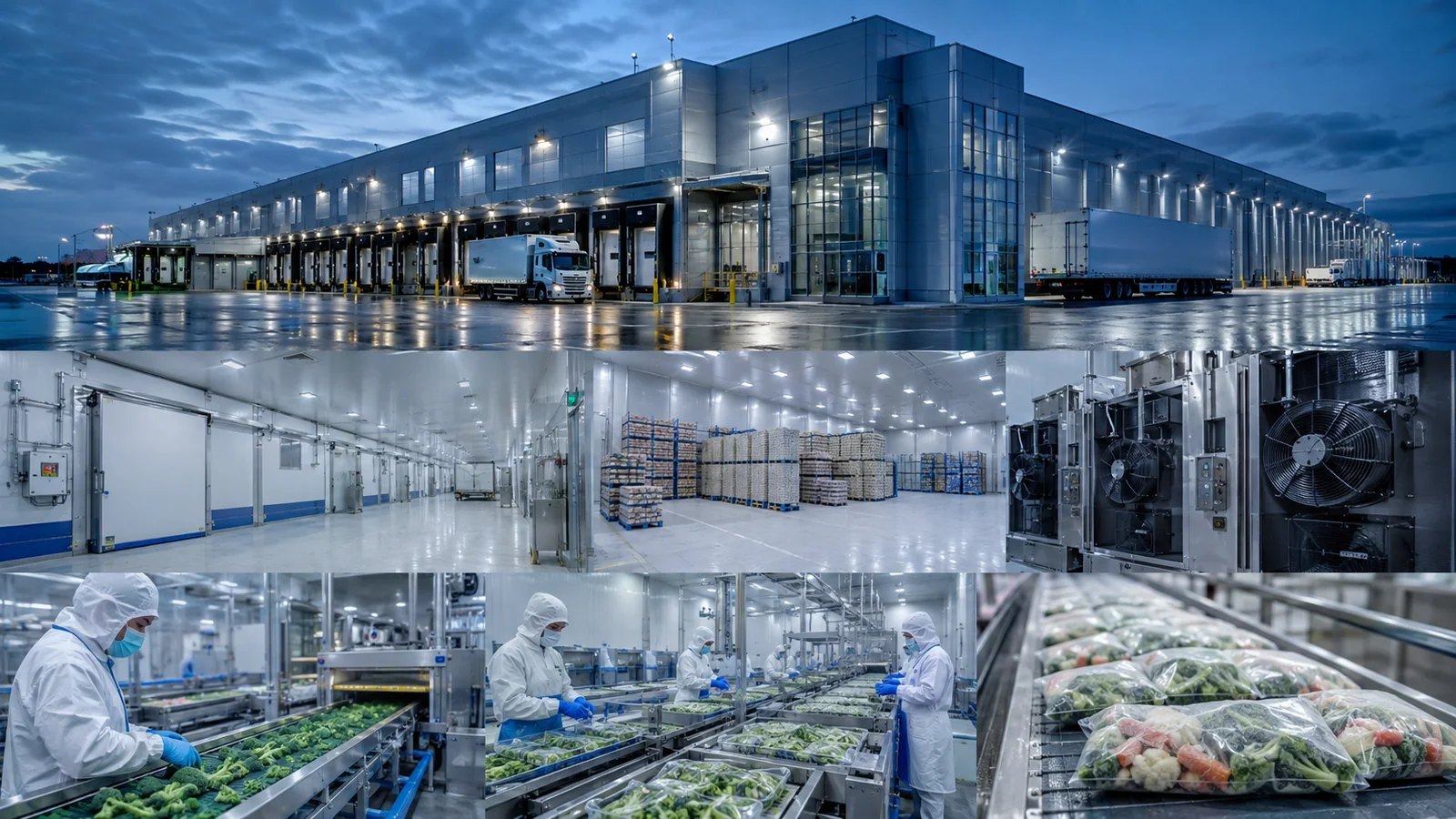 Illustrative temperature-controlled food manufacturing campus