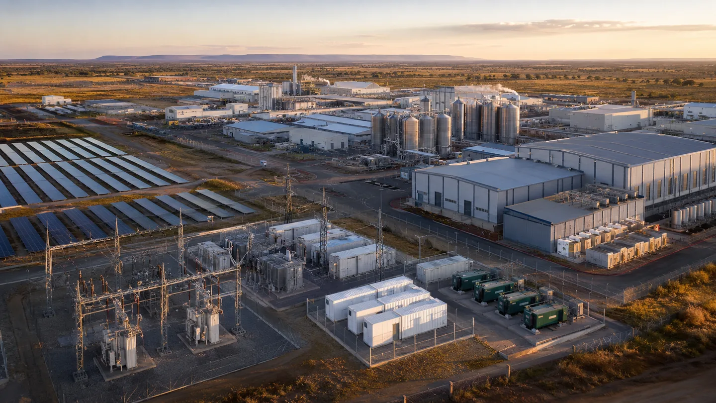 Illustrative industrial energy and power-distribution infrastructure
